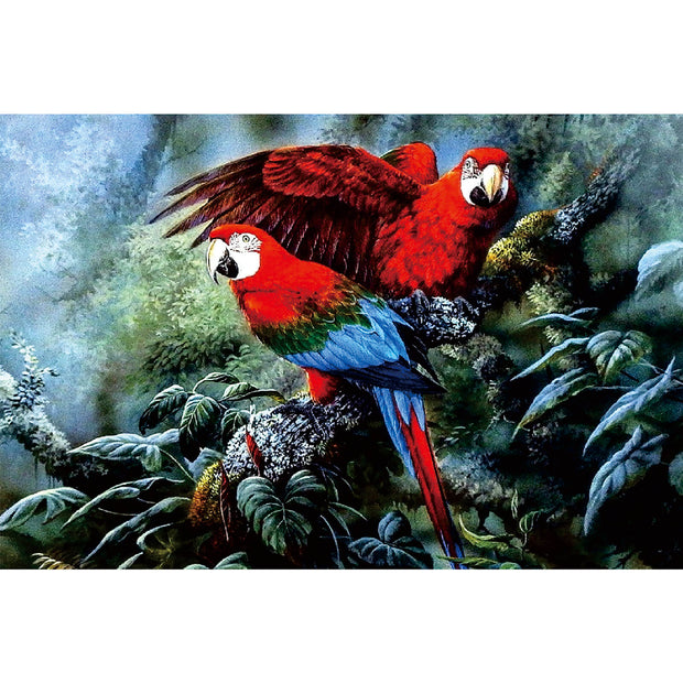 Ingooood Wooden Jigsaw Puzzle 1000 Pieces - Parrot in the forest - Ingooood jigsaw puzzle 1000 piece