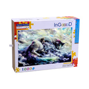 Ingooood Wooden Jigsaw Puzzle 1000 Pieces for Adult- Paradise cat - Ingooood jigsaw puzzle 1000 piece