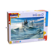 Ingooood Wooden Jigsaw Puzzle 1000 Pieces - Palace in the mist - Ingooood jigsaw puzzle 1000 piece