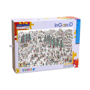 Ingooood Wooden Jigsaw Puzzle 1000 Piece - Ski facility - Ingooood jigsaw puzzle 1000 piece