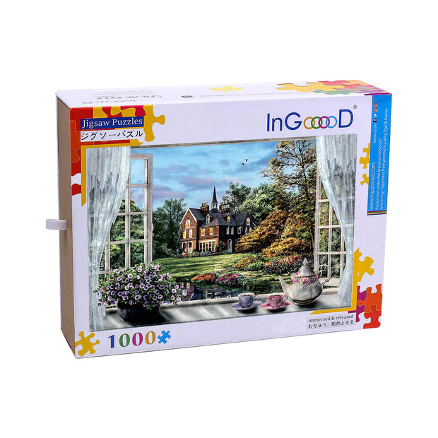 Ingooood Wooden Jigsaw Puzzle 1000 Piece -  Spring Afternoon Tea - Ingooood jigsaw puzzle 1000 piece