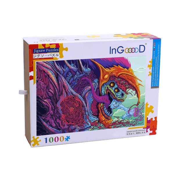 Ingooood Wooden Jigsaw Puzzle 1000 Pieces for Adult-Super beast - Ingooood jigsaw puzzle 1000 piece