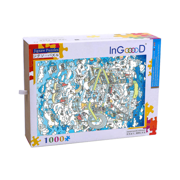 Ingooood Wooden Jigsaw Puzzle 1000 Piece - Above the Cloud - Ingooood jigsaw puzzle 1000 piece