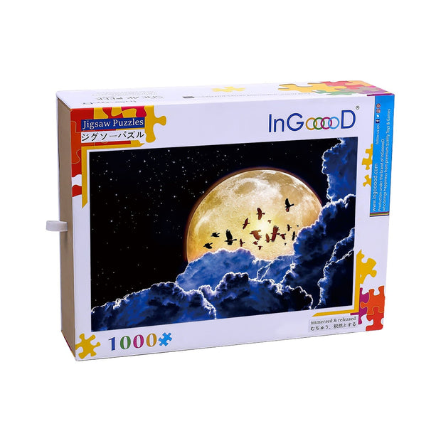 Ingooood Wooden Jigsaw Puzzle 1000 Pieces for Adult-full moon - Ingooood jigsaw puzzle 1000 piece