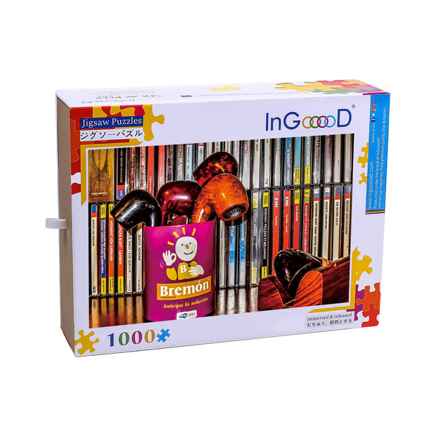 Ingooood Wooden Jigsaw Puzzle 1000 Pieces for Adult-  Pipe - Ingooood jigsaw puzzle 1000 piece