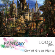 Ingooood-Jigsaw Puzzle 1000 Pieces-Fantasy Series-City of Green Plants - Ingooood jigsaw puzzle 1000 piece