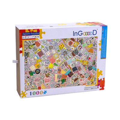 Ingooood Wooden Jigsaw Puzzle 1000 Piece - Handbook Stickers - Ingooood jigsaw puzzle 1000 piece