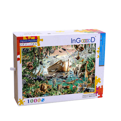 Ingooood Wooden Jigsaw Puzzle 1000 Piece - Animal Kingdom - Ingooood jigsaw puzzle 1000 piece