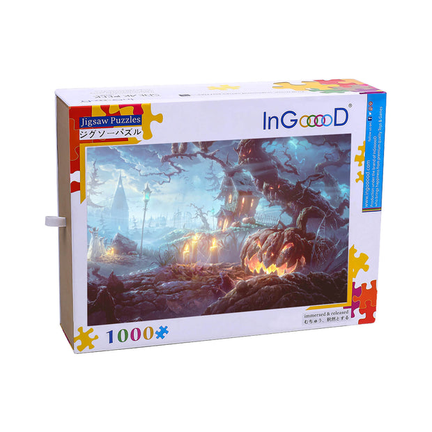 Ingooood Wooden Jigsaw Puzzle 1000 Piece for Adult-Halloween Paradise - Ingooood jigsaw puzzle 1000 piece