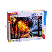 Ingooood Wooden Jigsaw Puzzle 1000 Pieces - Alley By The Lake - Ingooood jigsaw puzzle 1000 piece