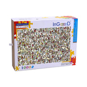 Ingooood Wooden Jigsaw Puzzle 1000 Piece - Bustling Mall - Ingooood jigsaw puzzle 1000 piece