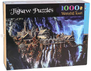 Ingooood- Jigsaw Puzzles 1000 Pieces for Adult- Tranquil Series- Waterfall Town - Ingooood jigsaw puzzle 1000 piece