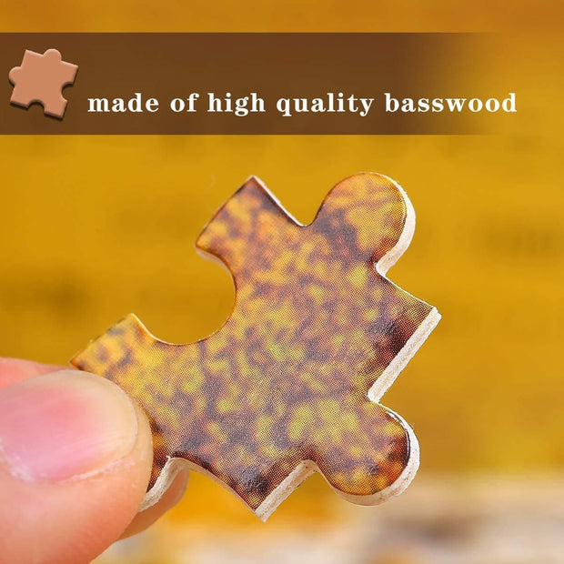 Ingooood Wooden Jigsaw Puzzle 1000 Pieces for Adult - Golden Trees - Ingooood jigsaw puzzle 1000 piece
