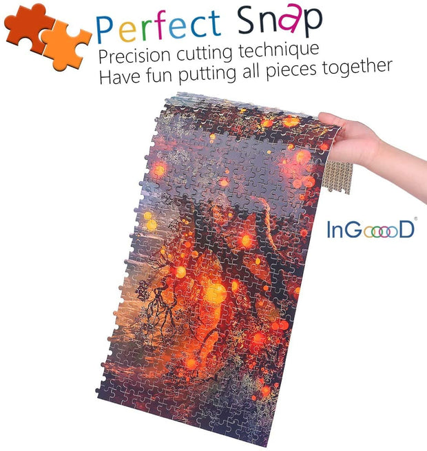Ingooood- Jigsaw Puzzle 1000 Pieces-Fantasy Series- Fantasy Forest - Ingooood jigsaw puzzle 1000 piece