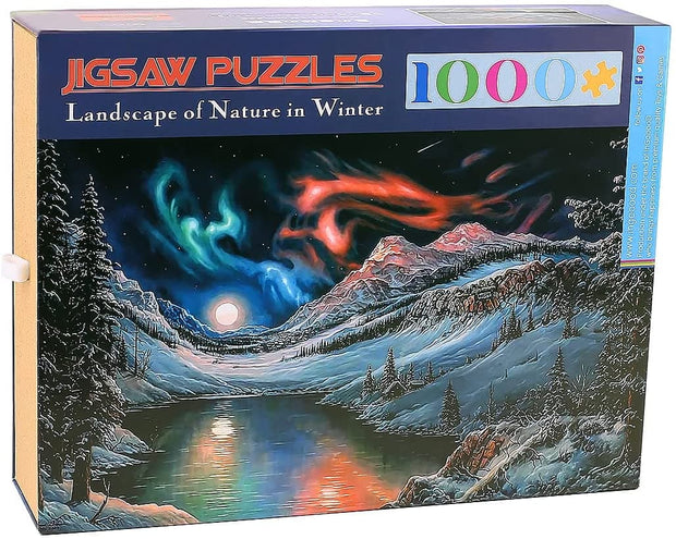 Ingooood- Jigsaw Puzzles 1000 Pieces for Adult- Tranquil Series- Landscape of Nature in Winter - Ingooood jigsaw puzzle 1000 piece