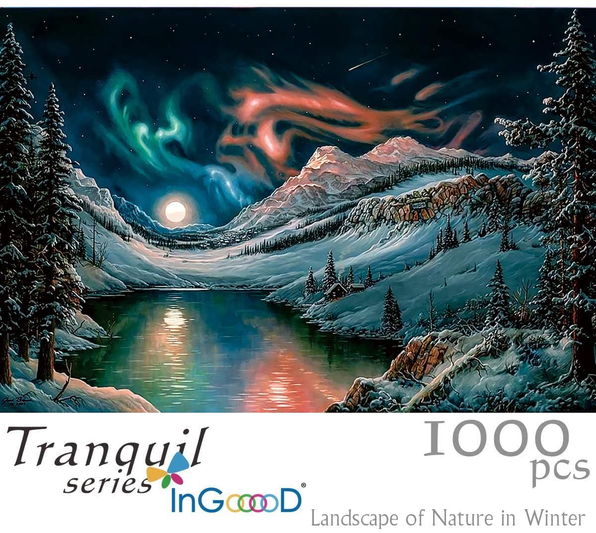 Ingooood- Jigsaw Puzzles 1000 Pieces for Adult- Tranquil Series- Lands
