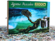 Ingooood- Jigsaw Puzzle 1000 Pieces- Fantasy Series- Home on The Waterfall Tree - Ingooood jigsaw puzzle 1000 piece