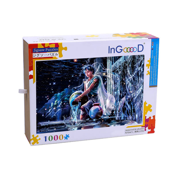 Ingooood Wooden Jigsaw Puzzle 1000 Pieces for Adult- Aquarius - Ingooood jigsaw puzzle 1000 piece