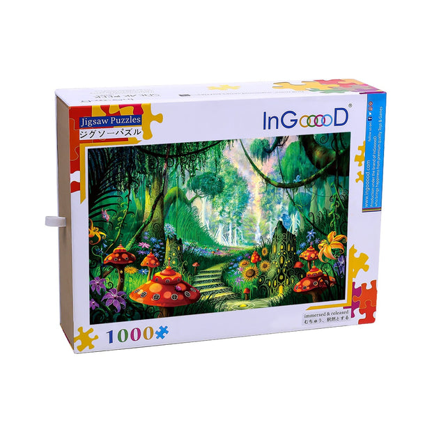 Ingooood Wooden Jigsaw Puzzle 1000 Pieces for Adult-Forest town - Ingooood jigsaw puzzle 1000 piece