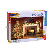Ingooood Wooden Jigsaw Puzzle 1000 Pieces - Christmas fireplace - Ingooood jigsaw puzzle 1000 piece