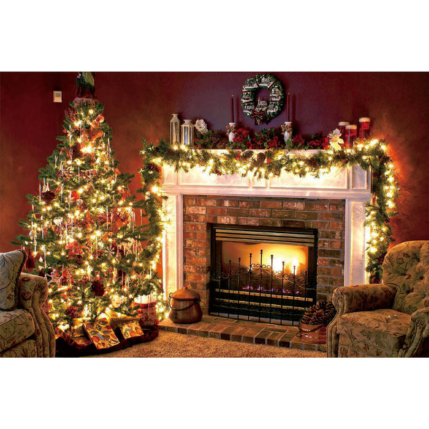 Ingooood Wooden Jigsaw Puzzle 1000 Pieces - Christmas fireplace - Ingooood jigsaw puzzle 1000 piece