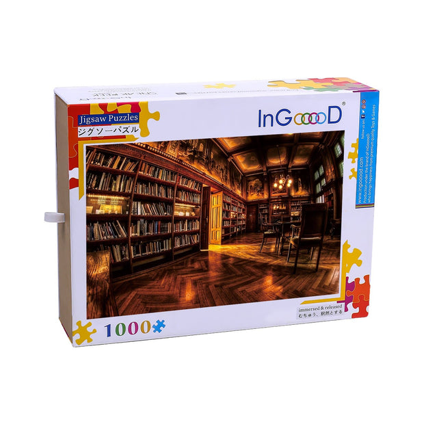 Ingooood Wooden Jigsaw Puzzle 1000 Pieces for Adult-Retro study room - Ingooood jigsaw puzzle 1000 piece