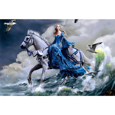Ingooood Wooden Jigsaw Puzzle 1000 Pieces for Adult- Walking on the sea - Ingooood jigsaw puzzle 1000 piece