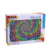 Ingooood Wooden Jigsaw Puzzle 1000 Piece - Color Swirl - Ingooood jigsaw puzzle 1000 piece