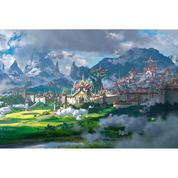 Ingooood Wooden Jigsaw Puzzle 1000 Pieces for Adult-Distant town - Ingooood jigsaw puzzle 1000 piece