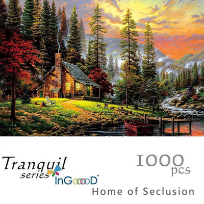 Ingooood- Jigsaw Puzzles 1000 Pieces for Adult- Tranquil Series- Home of Seclusion - Ingooood jigsaw puzzle 1000 piece