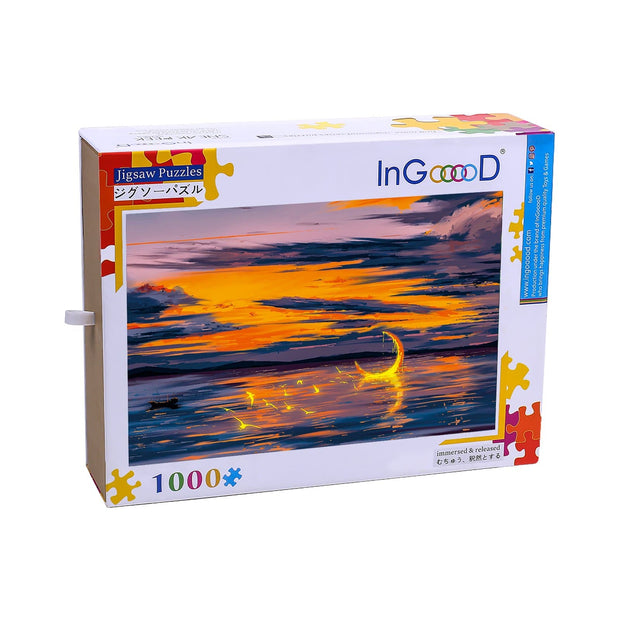 Ingooood Wooden Jigsaw Puzzle 1000 Pieces for Adult-Dream ocean wave - Ingooood jigsaw puzzle 1000 piece