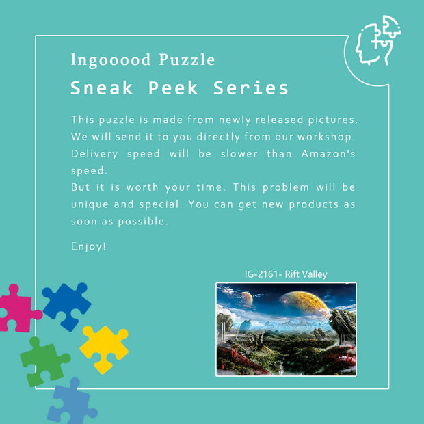 Ingooood Wooden Jigsaw Puzzle 1000 Pieces - Rift Valley - Ingooood jigsaw puzzle 1000 piece