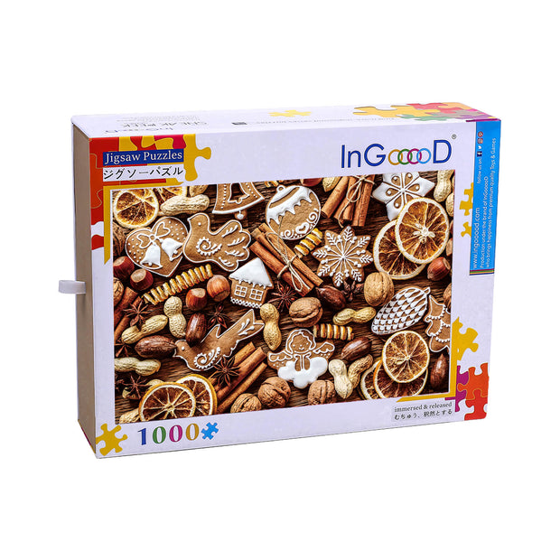 Ingooood Wooden Jigsaw Puzzle 1000 Piece - Thanksgiving Cookies - Ingooood jigsaw puzzle 1000 piece