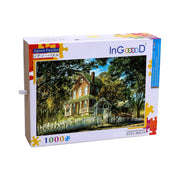 Ingooood Wooden Jigsaw Puzzle 1000 Pieces for Adult- Cabin Deep in the Forest - Ingooood jigsaw puzzle 1000 piece
