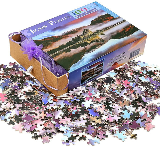 Ingooood- Jigsaw Puzzles 1000 Pieces for Adult- Tranquil Series- Barren Mountain - Ingooood jigsaw puzzle 1000 piece