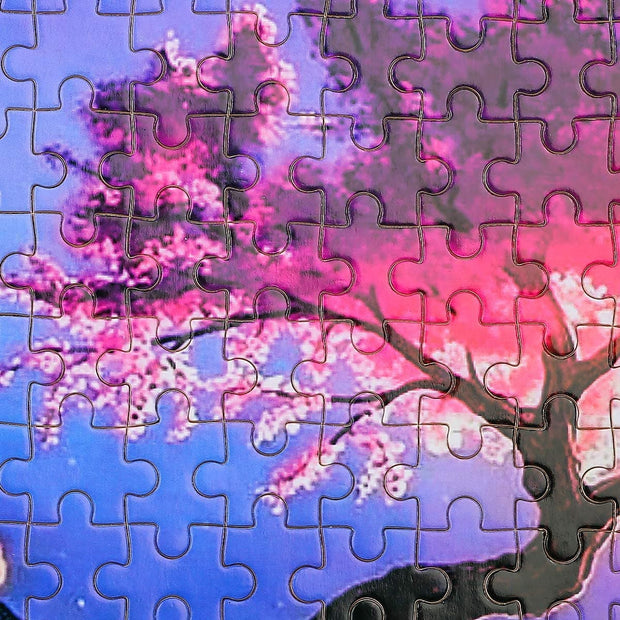 Ingooood-Jigsaw Puzzle 1000 Pieces-Fantasy Series-Cherry Blossom on Lava - Ingooood jigsaw puzzle 1000 piece