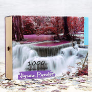 Ingooood Wooden Jigsaw Puzzle 1000 Pieces for Adult - Mountains Waterfall - Ingooood jigsaw puzzle 1000 piece