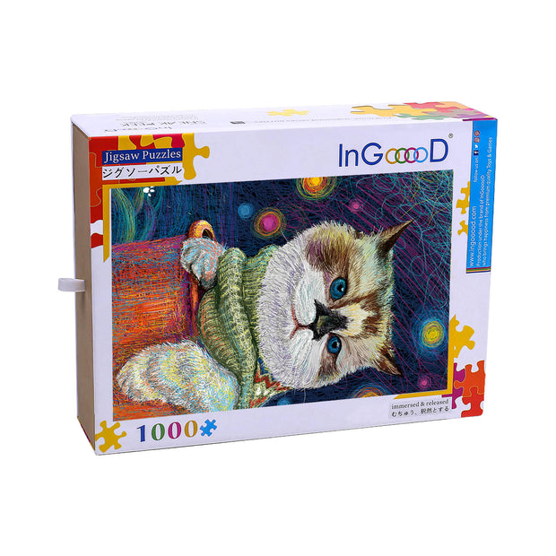 Ingooood Wooden Jigsaw Puzzle 1000 Pieces - Civet - Ingooood jigsaw puzzle 1000 piece