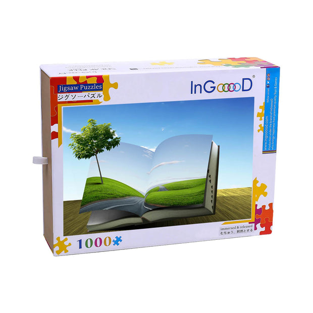 Ingooood Wooden Jigsaw Puzzle 1000 Pieces for Adult-Desert forest - Ingooood jigsaw puzzle 1000 piece