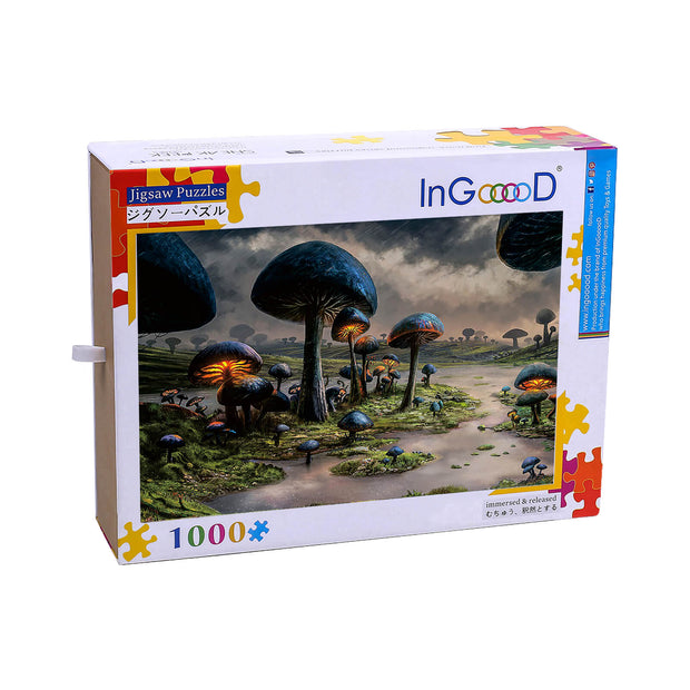 Ingooood Wooden Jigsaw Puzzle 1000 Piece - Big mushroom - Ingooood jigsaw puzzle 1000 piece