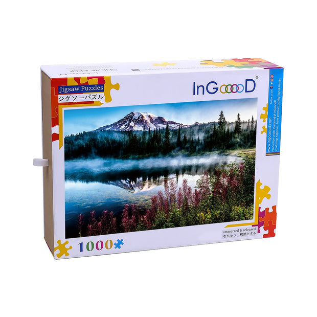 Ingooood Wooden Jigsaw Puzzle 1000 Pieces for Adult- Mount Rainier - Ingooood jigsaw puzzle 1000 piece