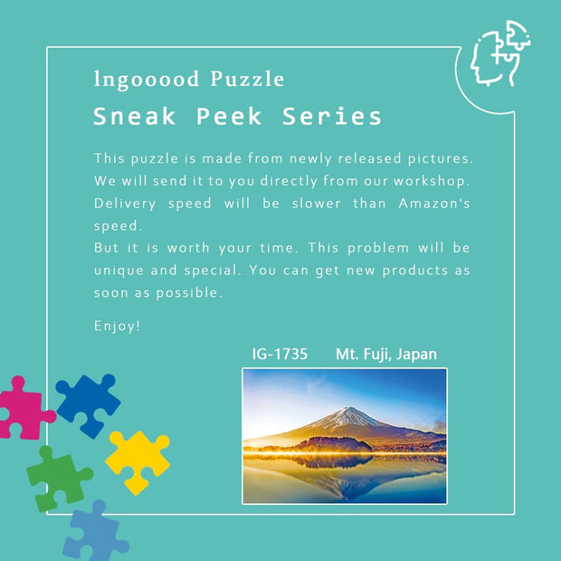 Ingooood Wooden Jigsaw Puzzle 1000 Pieces for Adult- Mt. Fuji, Japan - Ingooood jigsaw puzzle 1000 piece