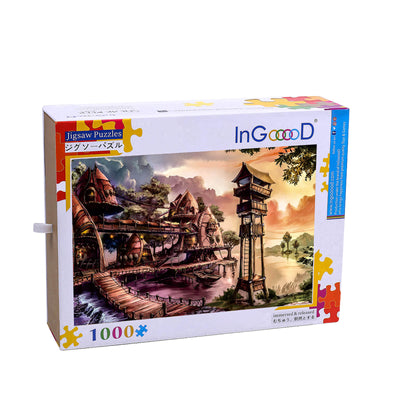 Ingooood Wooden Jigsaw Puzzle 1000 Piece - Shell house - Ingooood jigsaw puzzle 1000 piece