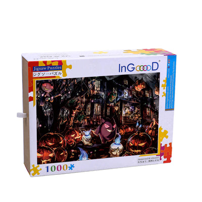 Ingooood Wooden Jigsaw Puzzle 1000 Piece - Halloween Arrangement - Ingooood jigsaw puzzle 1000 piece