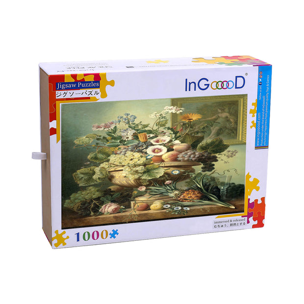 Ingooood Wooden Jigsaw Puzzle 1000 Piece for Adult-Watercolor Flowers - Ingooood jigsaw puzzle 1000 piece