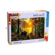 Ingooood Wooden Jigsaw Puzzle 1000 Pieces for Adult-Sunset under nature - Ingooood jigsaw puzzle 1000 piece