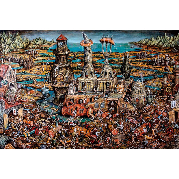 Ingooood Wooden Jigsaw Puzzle 1000 Pieces for Adult- Industrial age of war - Ingooood jigsaw puzzle 1000 piece