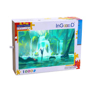 Ingooood Wooden Jigsaw Puzzle 1000 Piece for Adult-Forest waterfall - Ingooood jigsaw puzzle 1000 piece
