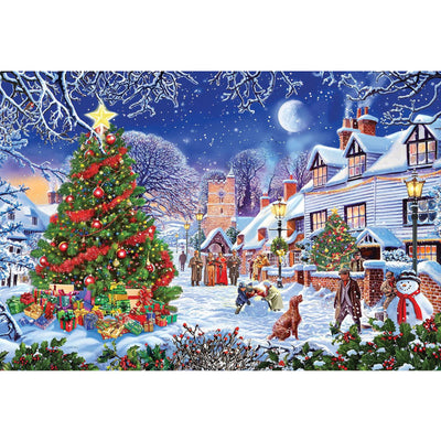 Ingooood Wooden Jigsaw Puzzle 1000 Piece - Christmas Street - Ingooood jigsaw puzzle 1000 piece