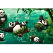 Ingooood Wooden Jigsaw Puzzle 1000 Piece for Adult-Panda Playing in the Water - Ingooood jigsaw puzzle 1000 piece